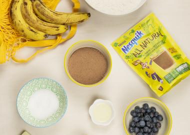 Muffins au chocolat & banane